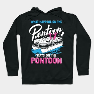 Funny Pontoon Party Boating Gift Hoodie